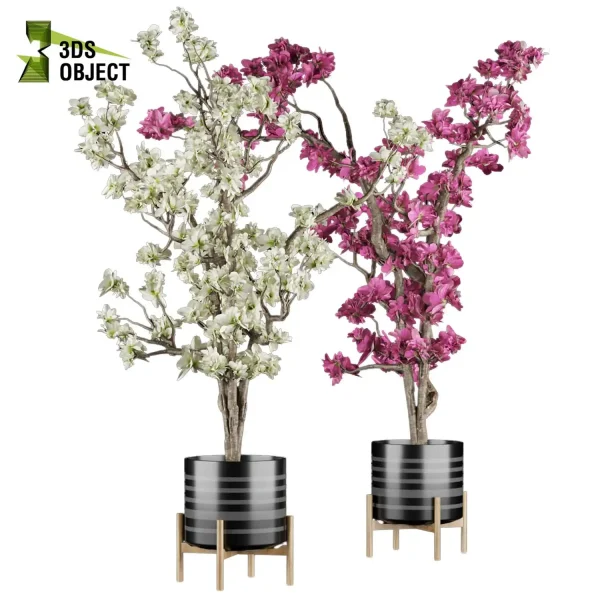 3d model plant pot free Lambeosaurus tree Magnoliaceae