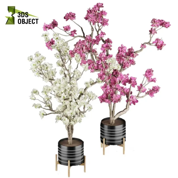 3d model plant pot free Lambeosaurus tree Magnoliaceae