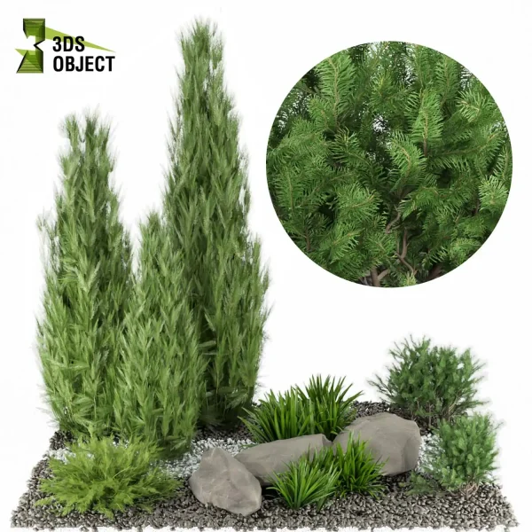 3d garden plant models botanical Visualization Landscape Foliage Vegetation Rendering Environment tree Design high poly bush tree pine grass decorative hamedorea indoor bush houseplant Foliage Rendering Digital Landscaping 3D Plant Creation Virtual Garden Design
