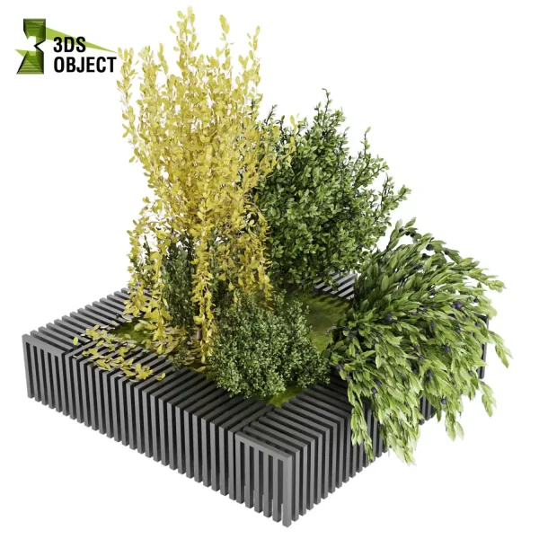 3d garden plant models botanical Visualization Landscape Foliage Vegetation Rendering Environment Design Bush, tree 3D architectural visualization cinema 4d 3ds max blender enscpae fbx obj Rhino Sketchup lumion