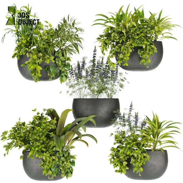 3d model plant pot free Bouquet architectural3D 3dvisualization