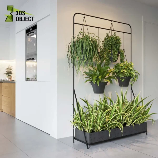 3d model plant hanging free Botanical Models Bush grass leaf interiordesign 3dmodeling visualization architectural Vegetation Hanging Greenery Assets
