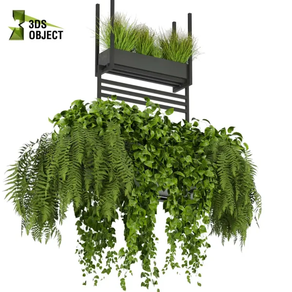 3d model plant hanging free Botanical Models Pothos fern grass 3dmodeling Hanging Plant Generator 3D architectural visualization fbx obj Rhino Sketchup lumion purchase