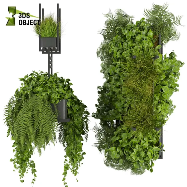 3d model plant hanging free Botanical Models Pothos fern grass 3dmodeling Hanging Plant Generator 3D architectural visualization fbx obj Rhino Sketchup lumion