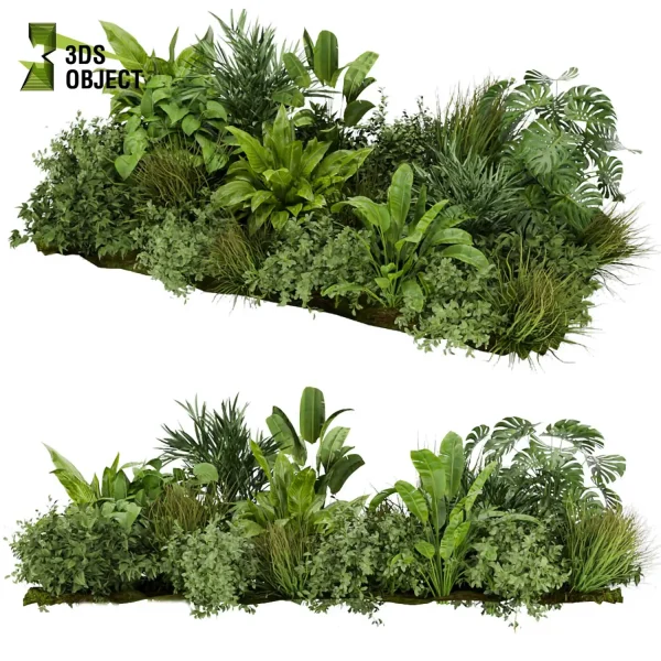 3d garden plant models botanical Visualization Landscape Foliage Vegetation Rendering Environment tree Design high poly monstera banana palm grass bush Foliage Rendering Digital Landscaping 3D Plant Creation Virtual Garden Design Botanical Simulation Plant Visualization Vegetation Modeling cinema 4d 3ds max blender enscpae fbx obj Rhino Sketchup lumion 3D architectural visualization