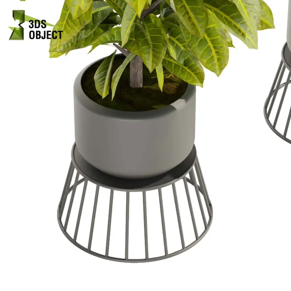 3d model plant pot free Croton crotonoideae buy simulator 3dvisualization architectural enscpae