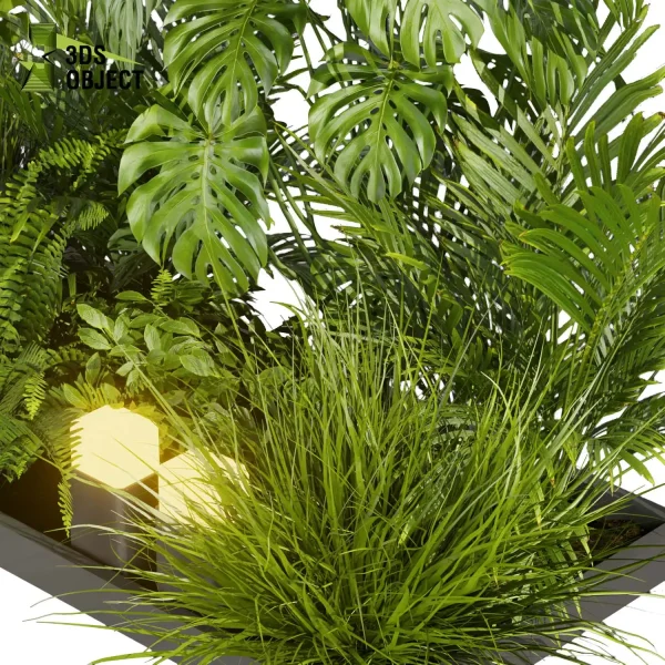 3d garden plant models botanical Visualization Landscape Foliage Vegetation Rendering Environment tree Design high poly Bush monstera banana fern palm grass inema 4d 3ds max blender enscpae fbx obj Rhino Sketchup lumion garden buy garden purchase