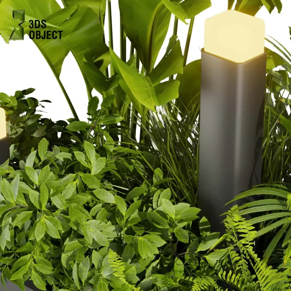 3d garden plant models botanical Visualization Landscape Foliage Vegetation Rendering Environment tree Design high poly Bush monstera banana fern palm grass inema 4d 3ds max blender enscpae fbx obj Rhino Sketchup lumion garden buy garden purchase