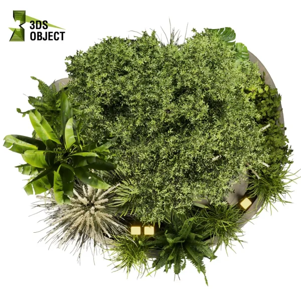 3d garden plant models botanical Visualization Landscape Foliage Vegetation Rendering Environment tree Design high poly Bush tree pampas palm fern banana Botanical Rendering Nature Simulation Plant Modeling Software cinema 4d 3ds max blender enscpae fbx obj Rhino Sketchup lumion