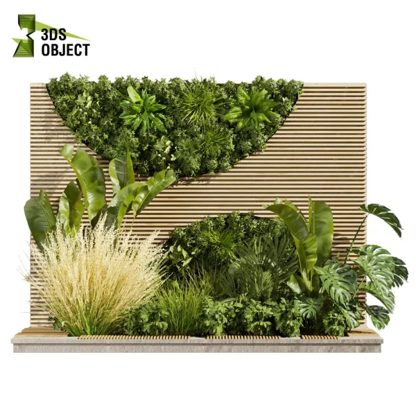 3d garden plant models botanical Visualization Landscape Foliage Vegetation Rendering Environment tree Design high poly Bush pampas banana monstera palm grass cinema 4d 3ds max blender enscpae fbx obj Rhino Sketchup lumion