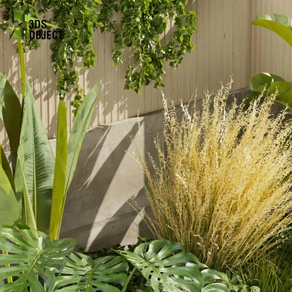 3d garden plant models botanical Visualization Landscape Foliage Vegetation Rendering Environment tree Design high Bush ivy banana monstera pampas rubber Botanical Simulation Plant Visualization Vegetation Modeling cinema 4d 3ds max blender enscpae fbx obj Rhino Sketchup lumion architectural