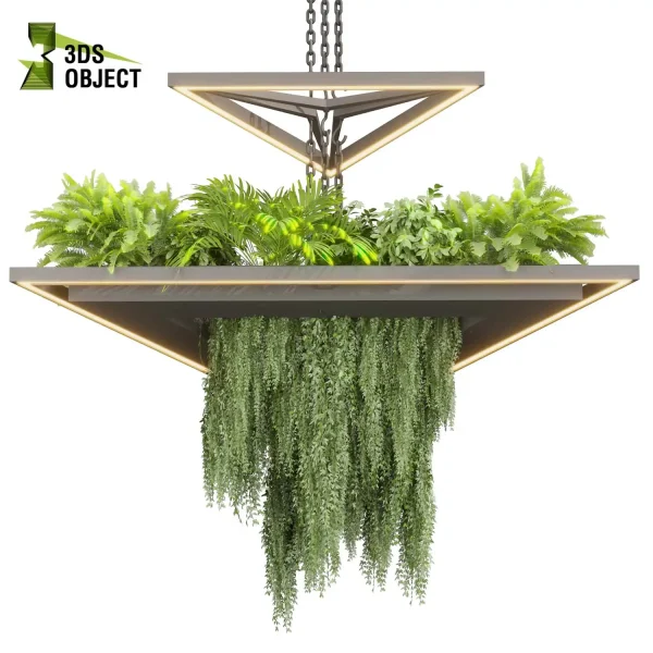 3d model plant hanging free Botanical Models bush fern palm banana ivy grass hanging ampelous buy 3D Vegetation Plant Models Foliage Assets Botanical Models Greenery Assets Flora Objects cinema 4d 3ds max blender enscape fbx obj Rhino Sketchup lumion