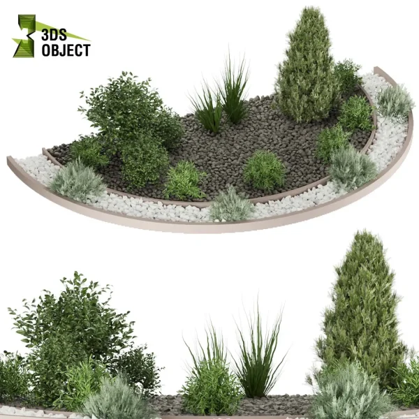3d garden plant models botanical Visualization Landscape Foliage Vegetation Rendering Environment tree Design high poly pine bush grass cinema 4d 3ds max blender enscpae fbx obj Rhino Sketchup lumion flowerpot outdoor street garden Devil's i