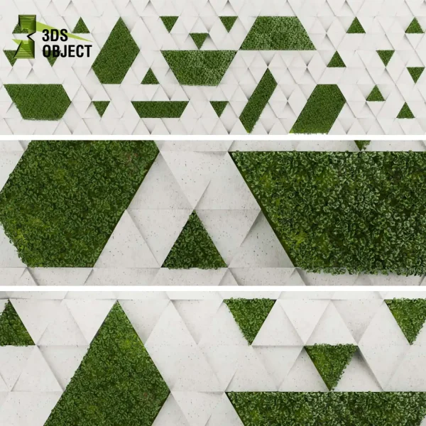 3d vertical fitowall plant models botanical Visualization Landscape Foliage Vegetation buy purchase Rendering Environment tree Design high poly planter pot greenhouse balcony decorative cinema 4d 3ds max blender enscpae fbx obj Rhino Sketchup lumion