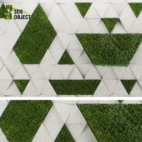 3d vertical fitowall plant models botanical Visualization Landscape Foliage Vegetation buy purchase Rendering Environment tree Design high poly planter pot greenhouse balcony decorative cinema 4d 3ds max blender enscpae fbx obj Rhino Sketchup lumion