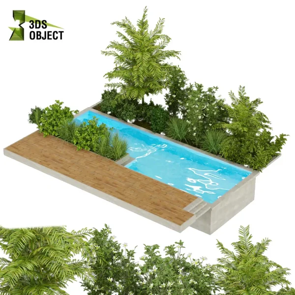 3d bouquet tree Urban environment plant models botanical Visualization Landscape Foliage Vegetation buy purchase Rendering tree Design dried flower high low poly cinema 4d 3ds max blender enscpae fbx obj Rhino Sketchup lumion grass bush bench swimming