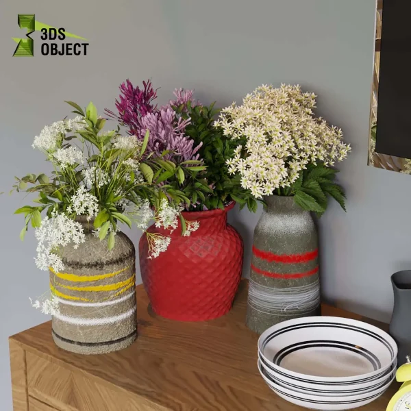 3d bouquet flower grass pampas plant models botanical Visualization Landscape Foliage Vegetation buy purchase Rendering Environment tree Design dried flower high low poly cinema 4d 3ds max blender enscpae fbx obj Rhino Sketchup lumion flower rose architecture interiordesign