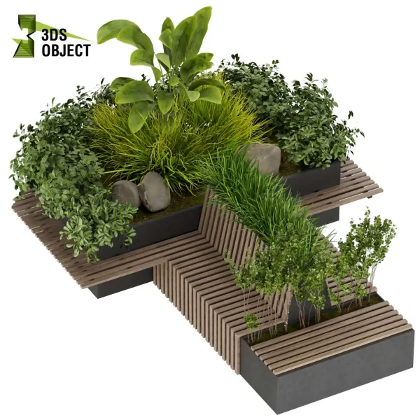 3d bouquet tree Urban environment plant models botanical Visualization Landscape Foliage Vegetation buy purchase Rendering tree Design dried flower high low poly cinema 4d 3ds max blender enscpae fbx obj Rhino Sketchup lumion grass bush bench