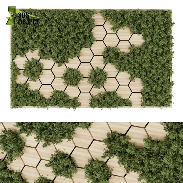 3d vertical fitowall plant models botanical Visualization Landscape Foliage Vegetation buy purchase Rendering Environment tree Design high poly planter pot greenhouse balcony decorative cinema 4d 3ds max blender enscpae fbx obj Rhino Sketchup lumion