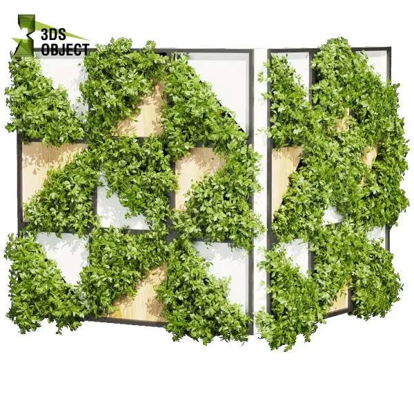 3d vertical fitowall plant models botanical Visualization Landscape Foliage Vegetation buy purchase Rendering Environment tree Design high poly planter pot greenhouse balcony decorative cinema 4d 3ds max blender enscpae fbx obj Rhino Sketchup lumion
