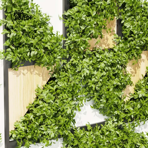 3d vertical fitowall plant models botanical Visualization Landscape Foliage Vegetation buy purchase Rendering Environment tree Design high poly planter pot greenhouse balcony decorative cinema 4d 3ds max blender enscpae fbx obj Rhino Sketchup lumion