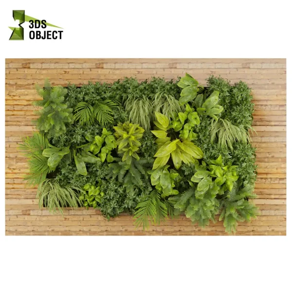3d vertical fitowall plant models botanical Visualization Landscape Foliage Vegetation buy purchase Rendering Environment tree Design high poly Bush fern palm banana corton planter pot greenhouse balcony decorative cinema 4d 3ds max blender enscpae fbx obj Rhino Sketchup lumion