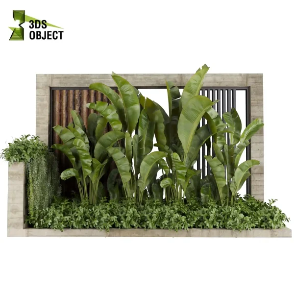 3d garden plant models botanical Visualization Landscape Foliage Vegetation Rendering Environment tree Design high poly Bush banana ivy Virtual Garden Design Botanical Simulation Plant Visualization Vegetation Modeling cinema 4d 3ds max blender enscpae fbx obj Rhino Sketchup lumion