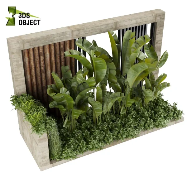 3d garden plant models botanical Visualization Landscape Foliage Vegetation Rendering Environment tree Design high poly Bush banana ivy Virtual Garden Design Botanical Simulation Plant Visualization Vegetation Modeling cinema 4d 3ds max blender enscpae fbx obj Rhino Sketchup lumion