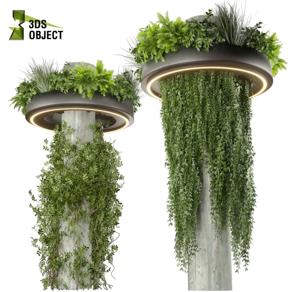 3d creeping ivy plant models botanical Visualization Landscape Foliage Vegetation buy purchase Rendering Environment tree Design high low poly column vegetation modeling tool botanical architecture simulator 3D architectural visualization 3Dmodeling