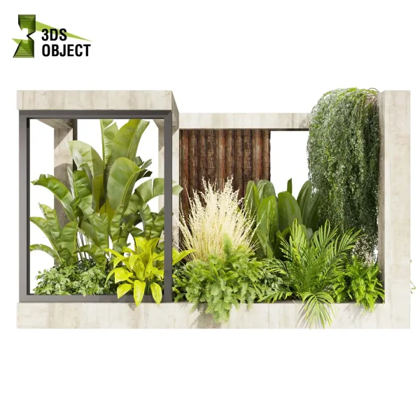 3d garden plant models botanical Visualization Landscape Foliage Vegetation Rendering Environment tree Design high poly Bush banana ivy fern pampas palm 3D Plant Creation Virtual Garden Design Botanical Simulation Plant Visualization Vegetation Modeling cinema 4d 3ds max blender enscpae fbx obj Rhino Sketchup lumion