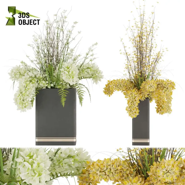 3d bouquet flower grass pampas plant models botanical Visualization Landscape Foliage Vegetation buy purchase Rendering Environment tree Design dried flower high low poly rose white yellow decorative houseplant flowerpot cinema 4d 3ds max blender enscpae fbx obj Rhino Sketchup lumion Digital Landscaping 3D Plant Creation