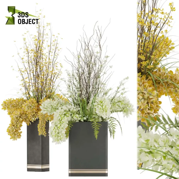 3d bouquet flower grass pampas plant models botanical Visualization Landscape Foliage Vegetation buy purchase Rendering Environment tree Design dried flower high low poly rose white yellow decorative houseplant flowerpot cinema 4d 3ds max blender enscpae fbx obj Rhino Sketchup lumion Digital Landscaping 3D Plant Creation