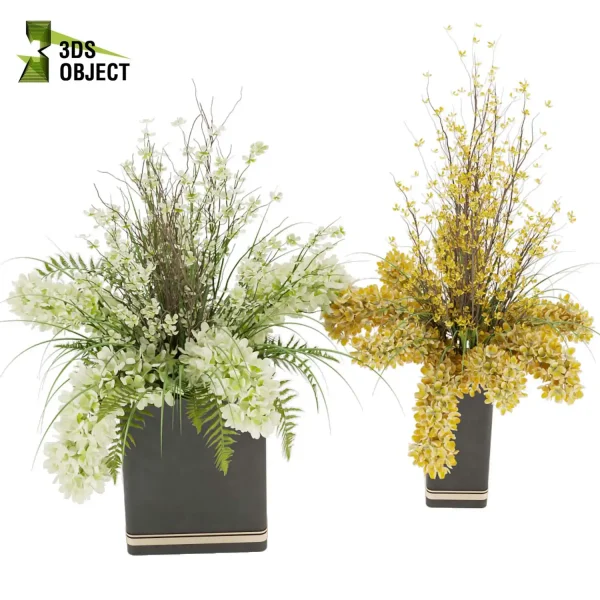 3d bouquet flower grass pampas plant models botanical Visualization Landscape Foliage Vegetation buy purchase Rendering Environment tree Design dried flower high low poly rose white yellow decorative houseplant flowerpot cinema 4d 3ds max blender enscpae fbx obj Rhino Sketchup lumion Digital Landscaping 3D Plant Creation
