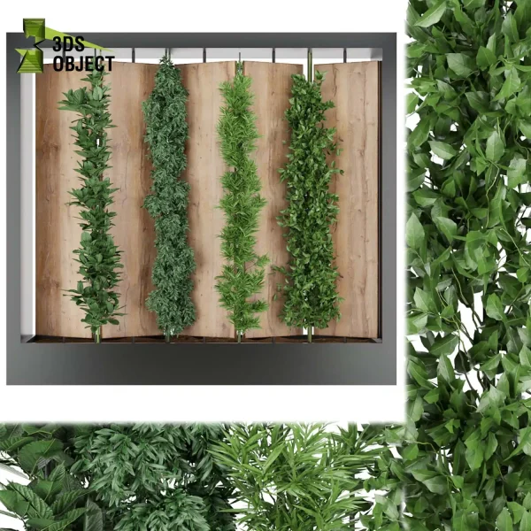 3d vertical fitowall plant models botanical Visualization Landscape Foliage Vegetation buy purchase Rendering Environment tree Design high poly 3D Vertical Garden Models Vertical Garden Plant Assets Green Wall Plant Models Digital Green Wall Design cinema 4d 3ds max blender enscpae fbx obj Rhino Sketchup lumion