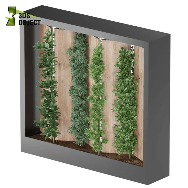 3d vertical fitowall plant models botanical Visualization Landscape Foliage Vegetation buy purchase Rendering Environment tree Design high poly 3D Vertical Garden Models Vertical Garden Plant Assets Green Wall Plant Models Digital Green Wall Design cinema 4d 3ds max blender enscpae fbx obj Rhino Sketchup lumion