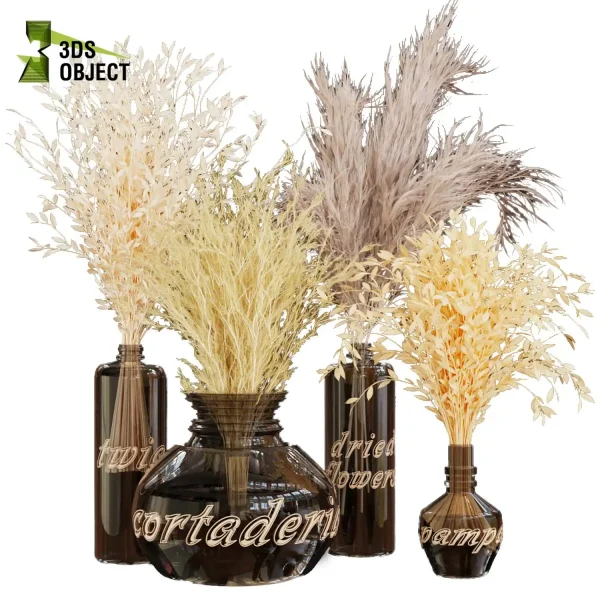 3d bouquet flower grass pampas plant models botanical Visualization Landscape Foliage Vegetation buy purchase Rendering Environment tree Design dried flower high low poly houseplant flowerpot simulator virtualdesign 3drendering rendering 3drender architecture Digital Flower