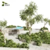 3d bush plant models botanical Visualization Landscape Foliage Vegetation buy purchase Rendering Environment tree Design high low poly greenhouse balcony decorative hamedorea 3D architectural visualization cinema 4d 3ds max blender enscpae fbx obj Rhino Sketchup lumion banana taro monstera grass garden pool