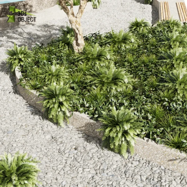 3d bush plant models botanical Visualization Landscape Foliage Vegetation buy purchase Rendering Environment tree Design high low poly greenhouse balcony decorative hamedorea 3D architectural visualization cinema 4d 3ds max blender enscpae fbx obj Rhino Sketchup lumion banana taro monstera grass garden pool